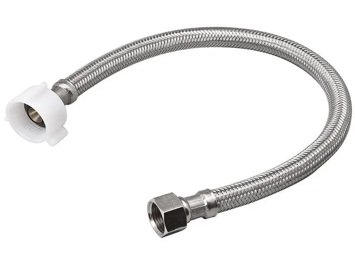 Cupc Örgülü Hortum - 3/8 Bayan Sıkıştırma İpliği X 7/8 Bayan Ballcock İplik Tuvalet Hortumu